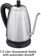 Load image into Gallery viewer, Hamilton Beach 1.2 Liter Gooseneck Pour Over Electric Kettle for Tea and Hot Water, Cordless, Auto-Shutoff and Boil-Dry Protection