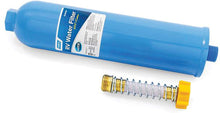 Load image into Gallery viewer, Camco TastePURE RV Water Filter with Flexible Hose Protector - Greatly Reduces Bad Taste, Odors, Chlorine and Sediment in Drinking Water