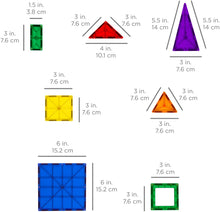 Load image into Gallery viewer, Best Choice Products 100-Piece Transparent Rainbow Magnetic Building Tiles w/ Carrying Case, Multi