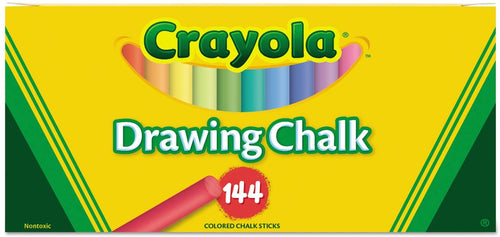 Crayola Colored Drawing Chalk, Six Each of 24 Assorted Colors, 144 Sticks/Set