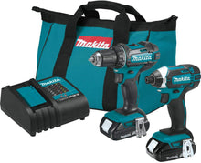 Load image into Gallery viewer, Makita CT225SYX 18V LXT Lithium-Ion Compact Cordless 2-Pc. Combo Kit (1.5Ah)