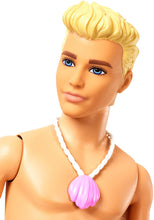 Load image into Gallery viewer, Barbie Dreamtopia Merman Doll, Approx. 12-Inch with Blue Rainbow Tail and Blonde Hair, for 3 to 7 Year Olds