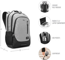 Load image into Gallery viewer, SOLO New York Varsity Region Laptop Backpack for women and men. Fits 15.6-Inch laptop and notebook perfect for business, travel, school and college