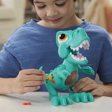 Load image into Gallery viewer, Play-Doh Dino Crew Crunchin' T-Rex Toy for Kids 3 Years and Up with Funny Dinosaur Sounds and 3 Eggs, 2.5 Ounces Each, Non-Toxic