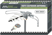 Load image into Gallery viewer, BoostWaves WA2802 HDTV Digital Outdoor Antenna Remote Controlled Rotation High Band Super Long Range
