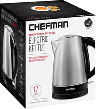 Load image into Gallery viewer, Chefman Color Electric Kettle with Auto Shutoff, Fast Boiling Water Heater