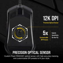 Load image into Gallery viewer, Corsair M55 RGB Pro Wired Ambidextrous Multi-Grip Gaming Mouse