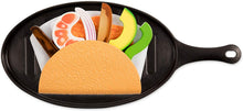 Load image into Gallery viewer, Melissa &amp; Doug Fill &amp; Fold Taco &amp; Tortilla Set (Play Food, Sliceable Wooden Mexican Play Food, Skillet &amp; More, 43 Pieces, Great Gift for Girls and Boys - Best for 3, 4, 5 Year Olds and Up)