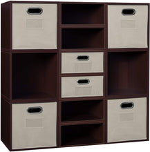 Load image into Gallery viewer, Niche Cubo Deluxe Storage Set With Full and Half Size Cubes and Folding Bins
