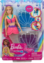 Load image into Gallery viewer, Barbie Dreamtopia Slime Mermaid Doll with 2 Slime Packets, Removable Tail and Tiara, Makes a Great Gift for 3 to 7 Year Olds, multi color (GKT75)