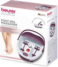 Load image into Gallery viewer, Beurer FB21 Luxury Bubble Foot Bath Spa, Water Tempering, Relaxing Vibration Massage and Bubble with Pedicure Attachments, portable foot soaking tub to use before pedicure, foot reflex zone massage