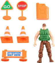 Load image into Gallery viewer, inov Log Hauler Play Set 11 Pieces Logging Truck