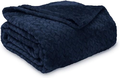Better Homes & Garden Velvet Plush Oversized Throw, Indigo Blue
