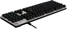 Load image into Gallery viewer, Logitech Keyboard - Backlit - USB - Key Switch: Romer-G Tactile - Silver