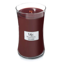 Load image into Gallery viewer, BLACK CHERRY WoodWick 22oz Large Jar Candle Burns 180 Hours