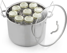 Load image into Gallery viewer, McSunley 620 Medium Stainless Steel Prep N Cook Water Bath Canner, 21.5 Quart, Silver