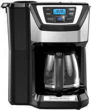 Load image into Gallery viewer, BLACK+DECKER CM5000GD 12-Cup Mill and Brew Coffee Maker, Black/Grey