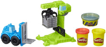 Load image into Gallery viewer, Play-Doh Wheels Crane &amp; Forklift Construction Toys with Non-Toxic Cement Buildin' Compound Plus 2 Additional Colors