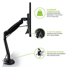 Load image into Gallery viewer, Kanto DMG1000 Desktop Mount for 17-inch to 27-inch Displays - Black
