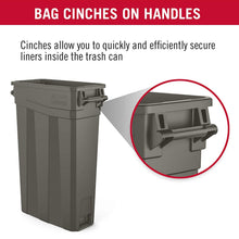 Load image into Gallery viewer, Suncast Commercial Narrow Trash Can Plastic