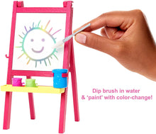 Load image into Gallery viewer, Barbie Art Teacher Playset with Brunette Doll, Easel and Accessories