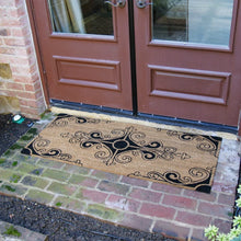 Load image into Gallery viewer, Rubber-Cal "Traditional Fleur de Lis French Mat - 2 Sizes - Estate Door Mats