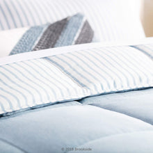 Load image into Gallery viewer, Brookside Striped Chambray Comforter Set