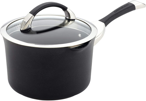 Circulon Symmetry Anodized Nonstick Straining Saucepan