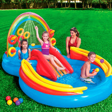 Load image into Gallery viewer, Intex Rainbow Ring Inflatable Play Center, 117&quot; X 76&quot; X 53&quot;, for Ages 2+