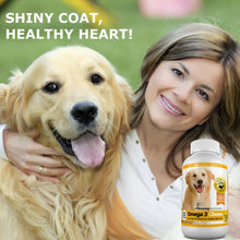 Load image into Gallery viewer, Amazing Omega for Dogs - Dog Fish Oil Pet Antioxidant for Shiny Coat, Joint and Brain Health - 120 Chews