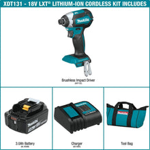 Load image into Gallery viewer, Makita XDT131 18V LXT Lithium-Ion Brushless Cordless Impact Driver Kit (3.0Ah)