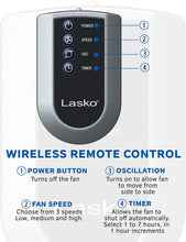 Load image into Gallery viewer, Lasko 2510 Oscillating Tower Fan, 36 Inch