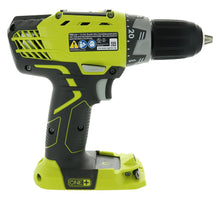 Load image into Gallery viewer, Ryobi P1811 One+ Compact Drill / Driver Kit (5 Piece Bundle: 1x P208 Drill / Driver Power Tool, 2x P102 18 Volt Battery, 1x P118 18 Volt Battery Charger, 1x Lime Green Ryobi Tool Bag)