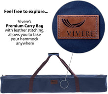 Load image into Gallery viewer, Vivere Universal Space-Saving Steel Hammock Stand with Oil Rubbed Bronze Finish, 9-Feet, Brown