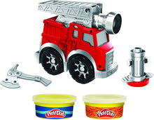 Load image into Gallery viewer, Play-Doh Wheels Fire Engine Playset with 2 Non-Toxic Modeling Compound Cans Including Water and Fire Colors, Firetruck Toy for Kids 3 and Up
