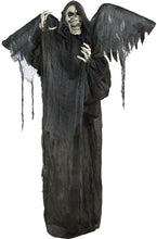 Load image into Gallery viewer, Haunted Hill Farm HHWINGSKEL-2FLSA Life-Size Animatronic Reaper, Indoor/Outdoor Halloween Decoration, Multi