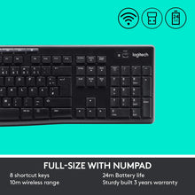Load image into Gallery viewer, Logitech MK270 Wireless Keyboard and Mouse Combo — Keyboard and Mouse Included, Long Battery life