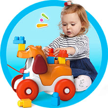 Load image into Gallery viewer, Mega Bloks Pull-Along Puppy Preschool Building Set with Block Pooping, Multi (GNW63)