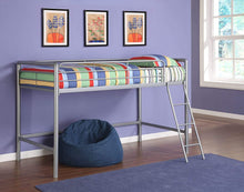 Load image into Gallery viewer, DHP Junior Loft Bed Frame With Ladder, Multifunctional Space-Saving Design