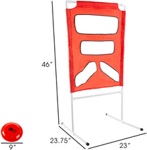 Load image into Gallery viewer, Hey! Play! Flying Disc Toss – Portable Outdoor Backyard Team Or Solo Collapsible Target Skill Game for Children &amp; Adults – Tailgate, Beach, Lawn