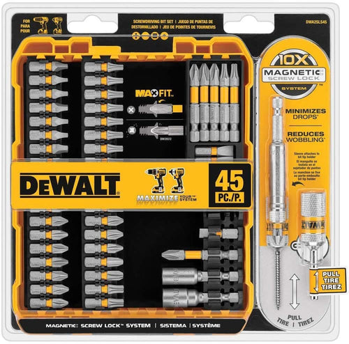 Dewalt DWA2SLS45 MaxFit Screwdriving Set (45-Piece)