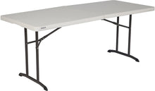 Load image into Gallery viewer, Lifetime 80382 Commercial Fold-in-Half Table, 6-Foot, Almond