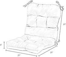 Load image into Gallery viewer, Greendale Home Fashions Outdoor Seat/Back Chair Cushion (set of 2), Shoreham