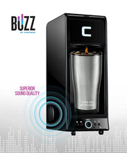 Load image into Gallery viewer, Chefman Coffee Maker K-Cup BUZZ Brewer with Bluetooth Enabled Speaker System and FILTER INCLUDED For Use With Coffee Grounds - Small Footprint Single Serve - RJ14-BUZZ