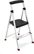 Load image into Gallery viewer, Rubbermaid 2-Step Lightweight Aluminum Step Stool with Project Top