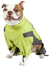 Load image into Gallery viewer, TOUCHDOG 'Quantum-Ice' Full Body Bodied Adjustable and 3M Reflective Pet Dog Coat Jacket w/ Blackshark Technology, Medium, Light Yellow, Grey