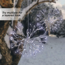 Load image into Gallery viewer, Alpine Corporation CRD100L-WT Large Christmas Snowflake Ornament with LED Lights Indoor Festive Holiday Décor, 16-Inch, White
