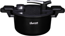 Load image into Gallery viewer, Amercook 5L Low Pressure Cooker Pot with Induction Bottom. Black Non-Stick Coated Pressed Aluminum - 10 in
