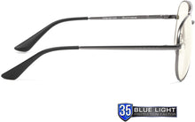 Load image into Gallery viewer, Gaming Glasses | Blue Light Blocking Glasses | Maverick/Gunmetal by Gunnar | 35% Blue Light Protection, 100% UV Light, Anti-Reflective To Protect &amp; Reduce Eye Strain &amp; Dryness