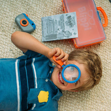 Load image into Gallery viewer, Blippi Detective Roleplay Set - Carry Case, Camera, Personalized Yellow Badge, Magnifying Glass, Activity Sheets for Ultimate Toddler and Young Child Mystery Adventure - Exclusive Content Included